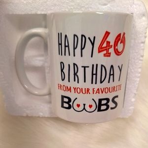 Happy 40th mug- New in box
